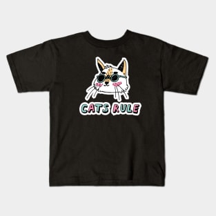 Cats rule Kids T-Shirt